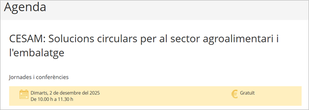  CESAM: Solucions circulars per al sector agroalimentari i l'embalatge